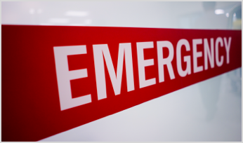 an Emergency sign