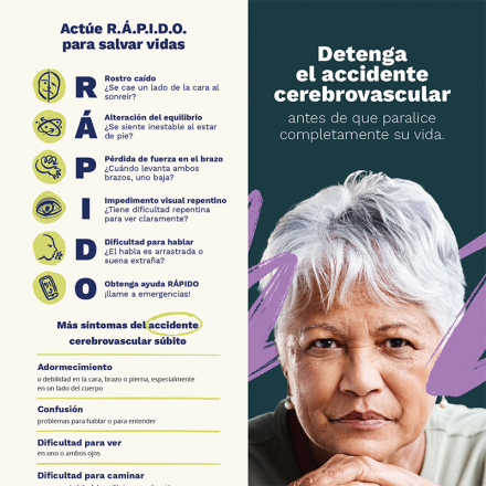 Know Stroke Brochure (Spanish) página de portada de la publicación