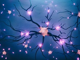 75th Anniversary DBS - Illustration of neurons firing