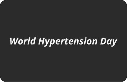 World Hypertension Day placard