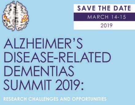 Alzheimer's Disease-Related Dementias Summit 2019 poster