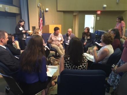 Discussion during a breakout session at the NINDS Nonprofit Forum