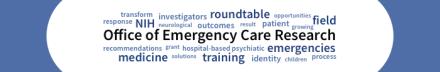 Word mash containing reference to Office of Emergency Care Research