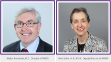 photos of Walter Koroshetz and Nina Schor