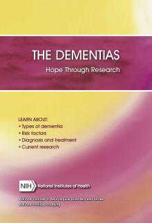 Hope Through Research: Dementia brochure cover