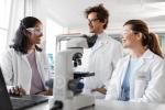 Diverse team of scientists in the lab.